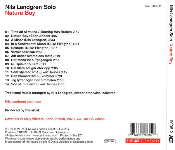Nils Landgren : Nature Boy (CD, Album)