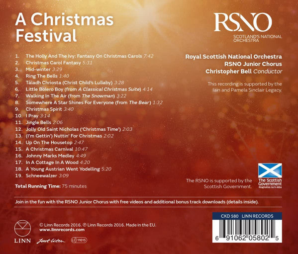 Christopher Bell (2), Royal Scottish National Orchestra Junior Chorus, Royal Scottish National Orchestra : A Christmas Festival (CD, Album)