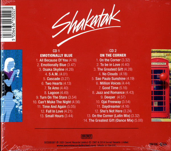 Shakatak : Emotionally Blue / On The Corner (CD, Album, RE + CD, Album, RE + Comp)