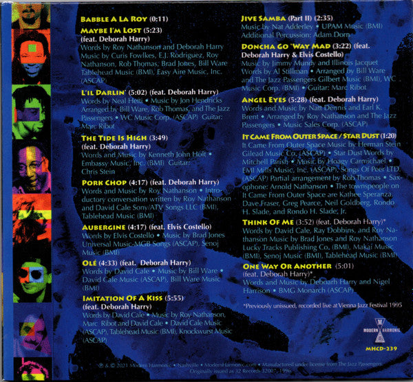 The Jazz Passengers Featuring Deborah Harry : Individually Twisted (CD, Album, RE, RM)