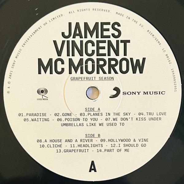 James Vincent McMorrow : Grapefruit Season (LP, Album)