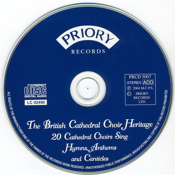 Various : The British Cathedral Choir Heritage - 20 Cathedral Choirs Sing Hymns, Anthems And Canticles (CD, Comp)