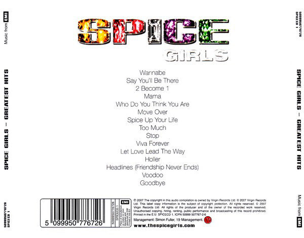 Spice Girls : Greatest Hits (CD, Comp, Med)
