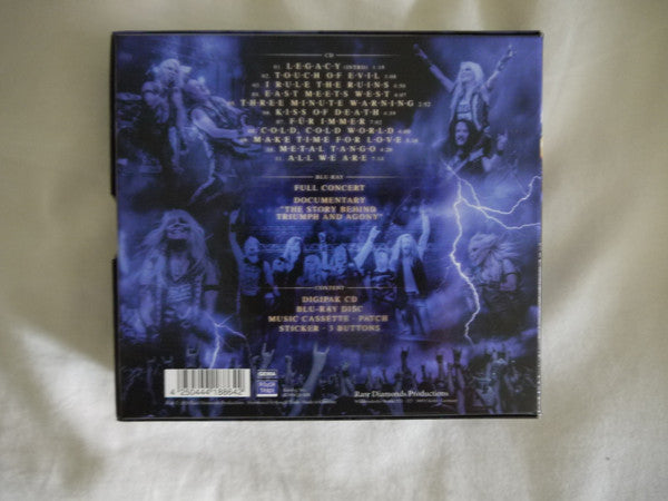 Doro / Warlock (2) : Triumph And Agony - Live (CD, Album + Blu-ray + Cass, Album + Box, Ltd)