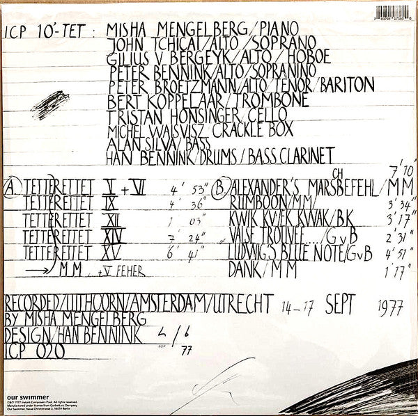 ICP Tentet : Tetterettet (LP, Album, RE)