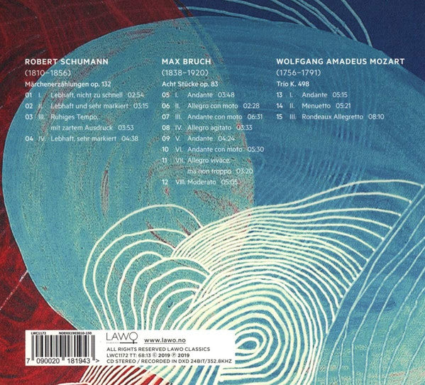 Robert Schumann, Max Bruch, Wolfgang Amadeus Mozart, Oslo Philharmonic Chamber Group : Clarinet Trios (CD, Album)