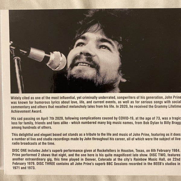 John Prine : Transmission Impossible (Legendary Radio Broadcasts From The 1970s & 1980s) (3xCD, Comp, Unofficial, Dig)