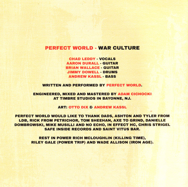 Perfect World (5) : War Culture (CD, Album)