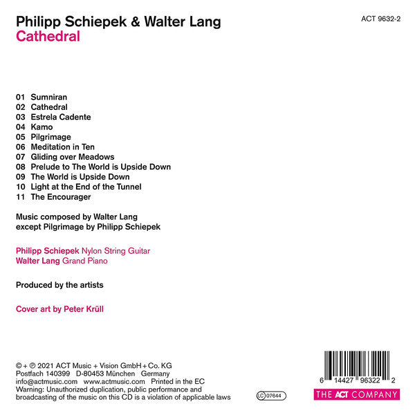 Philipp Schiepek & Walter Lang (2) : Cathedral (CD, Album)