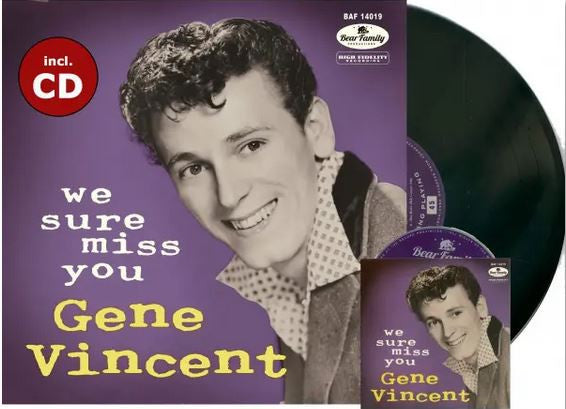Gene Vincent : We Sure Miss You (10", Comp + CD, Comp)