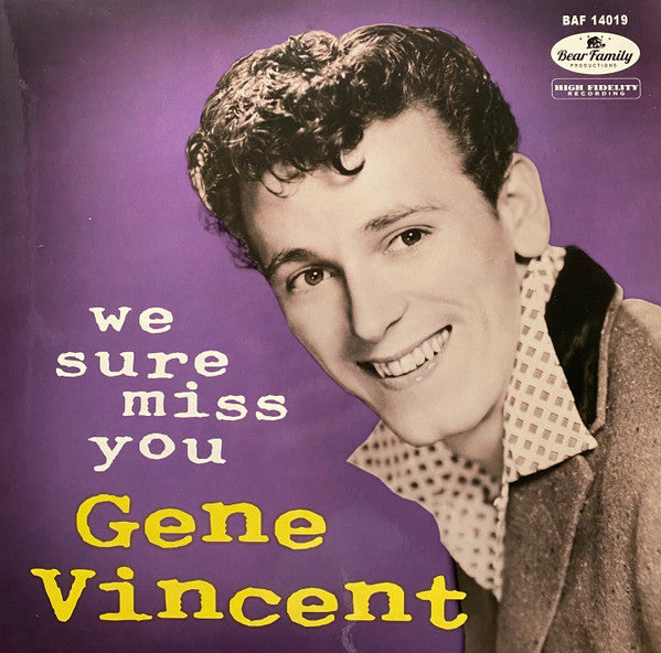 Gene Vincent : We Sure Miss You (10", Comp + CD, Comp)