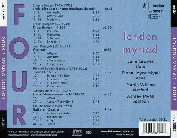 London Myriad : Four (CD, Album)