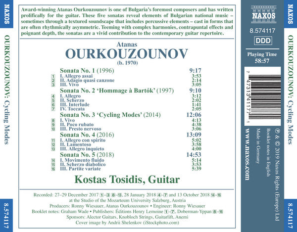 Atanas Ourkouzounov, Kostas Tosidis : Cycling Modes (CD, Album)