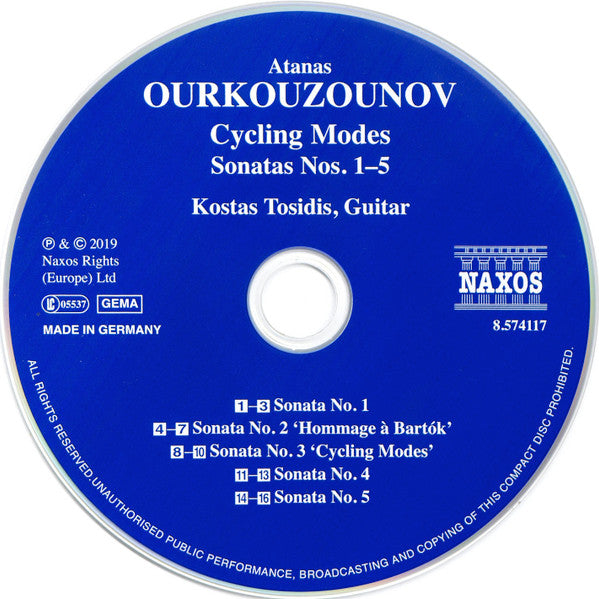 Atanas Ourkouzounov, Kostas Tosidis : Cycling Modes (CD, Album)