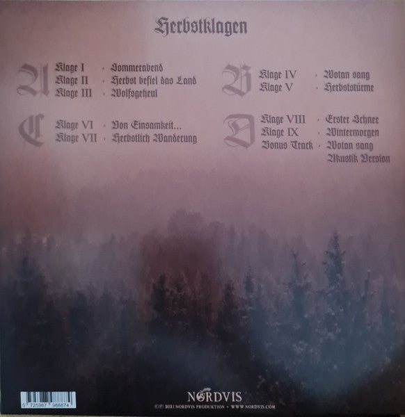Waldgeflüster : Herbstklagen (2xLP, Album, Ltd, RE, Amb)
