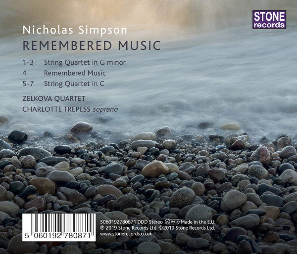 Nicholas Simpson, Zelkova Quartet, Charlotte Trepess : Remembered Music (CD, Album)