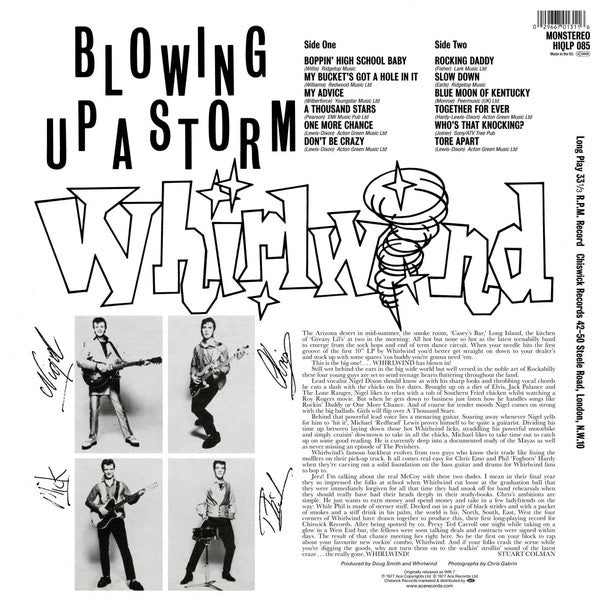 Whirlwind (4) : Blowing Up A Storm (LP, Album, Ltd, RE, Yel)