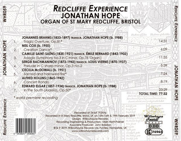 Jonathan Hope (2) : Redcliffe Experience (CD, Album)