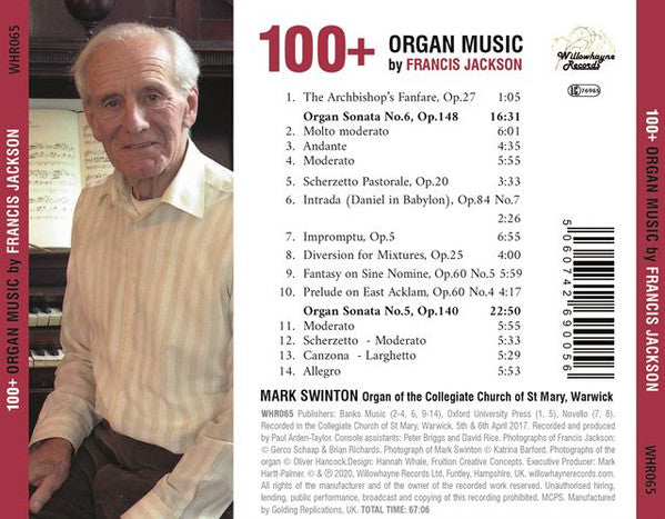 Francis Jackson, Mark Swinton : 100+: Organ Music  (CD, Album)