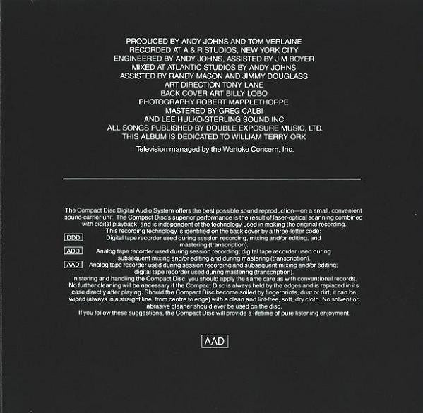 Television : Marquee Moon (CD, Album, RE, Spe)
