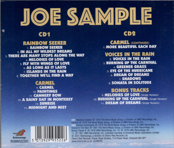 Joe Sample : Rainbow Seeker / Carmel  & Voices In The Rain  (2xCD, Comp, RE)