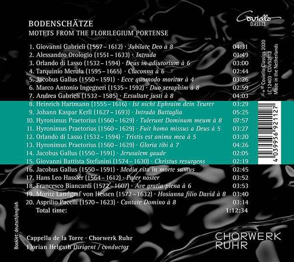 Capella De La Torre, ChorWerk Ruhr, Florian Helgath : Bodenschätze - Motets From The Florilegium Portense (CD)