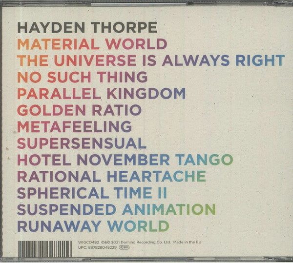 Hayden Thorpe : Moondust For My Diamond (CD, Album)