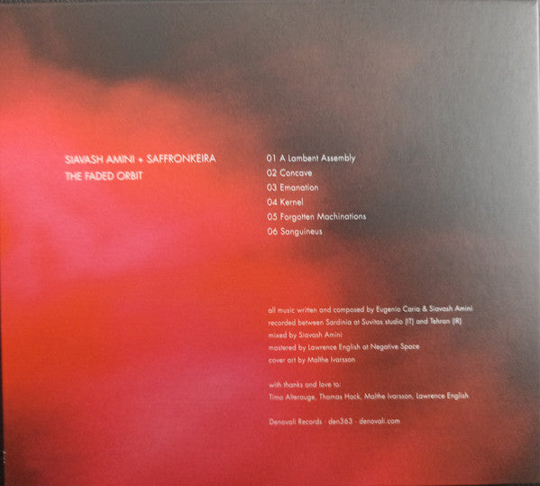 Siavash Amini + Saffronkeira : The Faded Orbit (CD, Album)