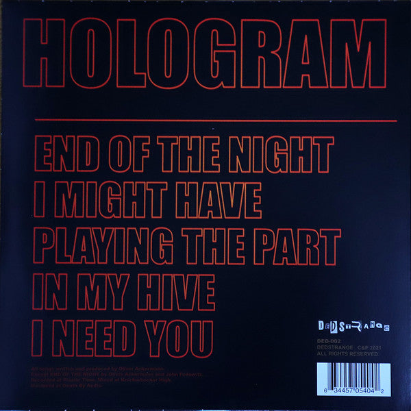 A Place To Bury Strangers : Hologram (12", EP, Neo)
