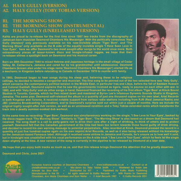Desmond Chambers : Haly Gully ​/ The Morning Show (12", Maxi, Pic)