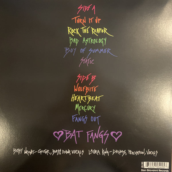 Bat Fangs : Bat Fangs (12", Album, Ltd, Pin)