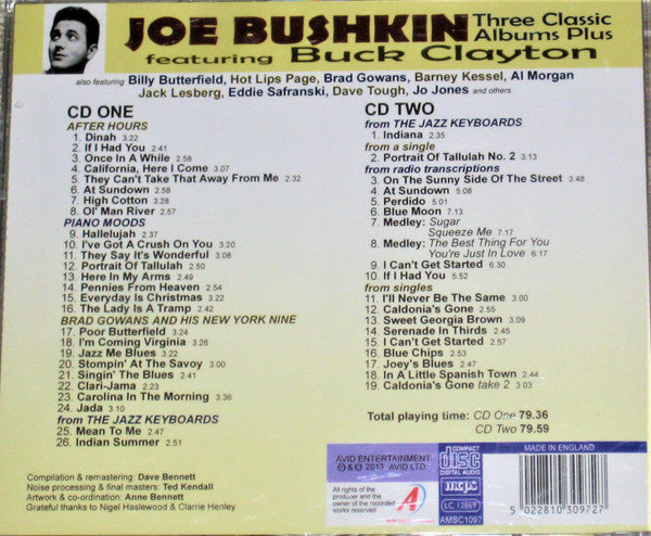 Joe Bushkin Featuring Buck Clayton : Three Classic Albums Plus (2xCD, Comp, RM)
