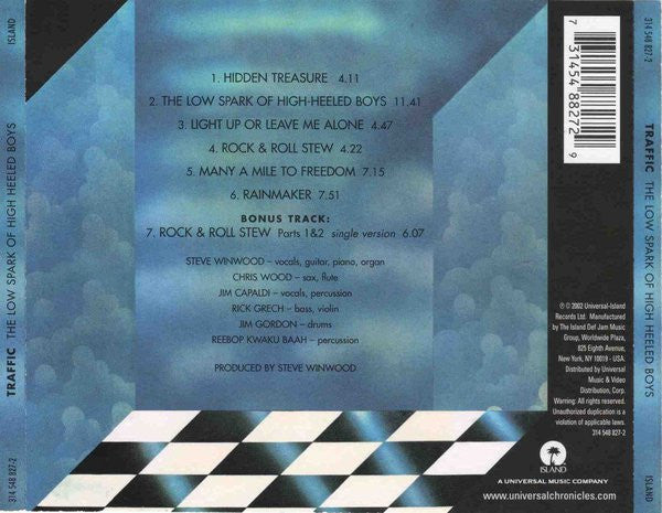 Traffic : The Low Spark Of High Heeled Boys (CD, Album, RE, RM)