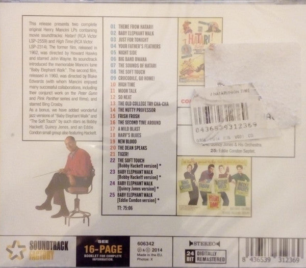 Henry Mancini : Soundtracks Factory - "Hatari!" + "High Time" (CD, Album, Comp, Ltd, RM)