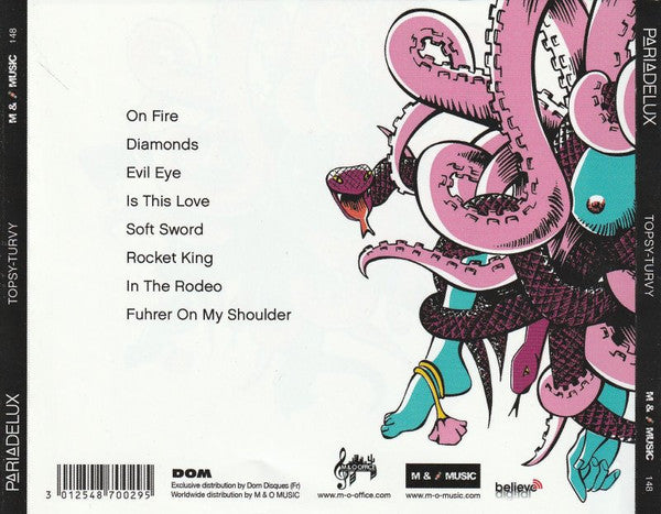 Pariadelux : Topsy-Turvy (CD, Album, RE)