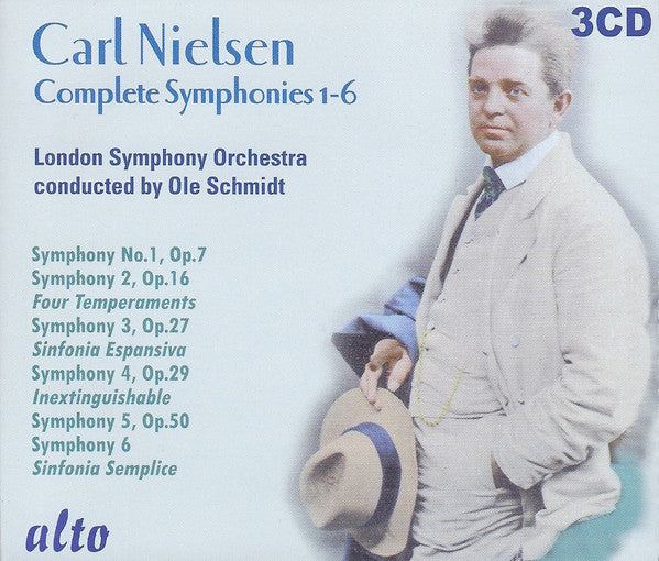 Carl Nielsen - London Symphony Orchestra, Ole Schmidt : Complete Symphonies 1-6 (Box + 3xCD, RE, RM)