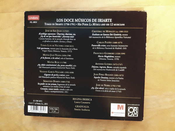 Regina Ibérica, Gradualia : Los Doce Músicos de Iriarte (CD, Album)
