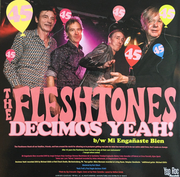 The Fleshtones : Mi Engañaste Bien b/w Decimos Yeah! (7", Single, Ltd)