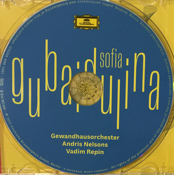 Sofia Gubaidulina, Gewandhausorchester Leipzig, Andris Nelsons, Vadim Repin : Dialog: Ich Und Du / The Wrath Of God / The Light Of The End (CD, Album)