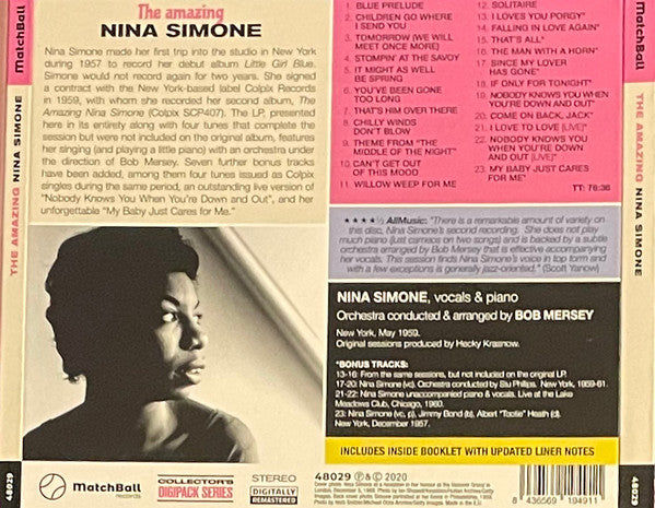 Nina Simone : The Amazing Nina Simone (CD, Album, RE, Dig)