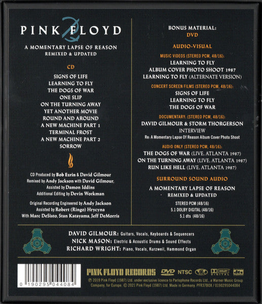 Pink Floyd : A Momentary Lapse Of Reason (Remixed & Updated) (CD, Album, RE + DVD-V, NTSC + Box, Dlx)