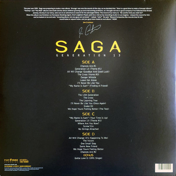 Saga (3) : Generation 13 (2xLP, Album, RE, RM)