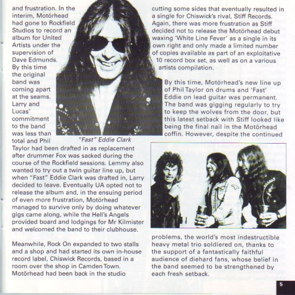 Motörhead : Motörhead (CD, Album, RE, RM)