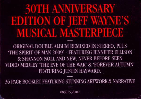 Jeff Wayne : Jeff Wayne's Musical Version Of The War Of The Worlds (2xCD, Album, Enh, RE, 30t)