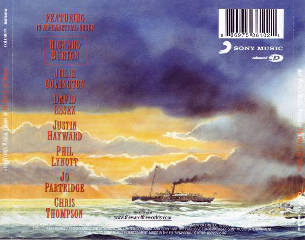 Jeff Wayne : Jeff Wayne's Musical Version Of The War Of The Worlds (2xCD, Album, Enh, RE, 30t)