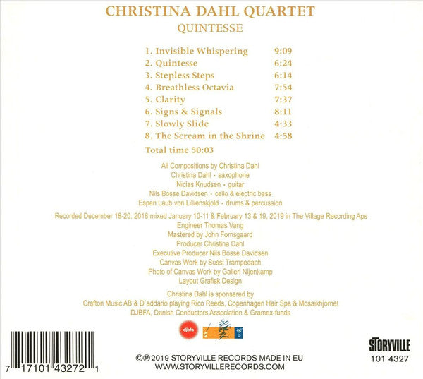 Christina Dahl Quartet : Quintesse (CD, Album)
