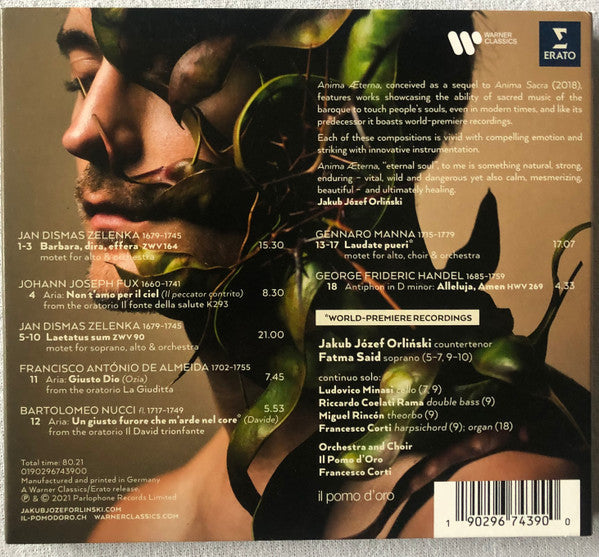 Jakub Józef Orliński, Il Pomo d'Oro, Francesco Corti : Anima Æterna  (CD, Album)