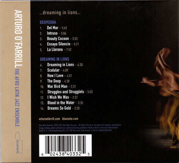 Arturo O'Farrill, The Afro Latin Jazz Ensemble : ...Dreaming in Lions... (CD, Album)