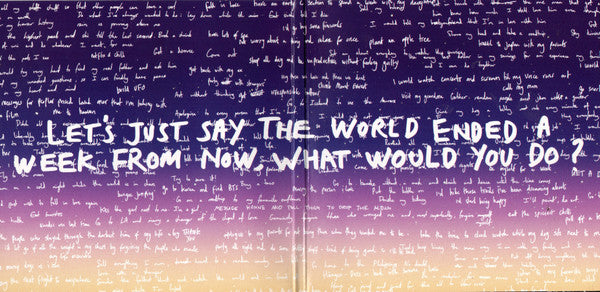 Honne : Let's Just Say The World Ended A Week From Now, What Would You Do? (CD, Album)