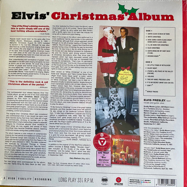 Elvis Presley : Elvis' Christmas Album (LP, Album, Ltd, RE, 180)